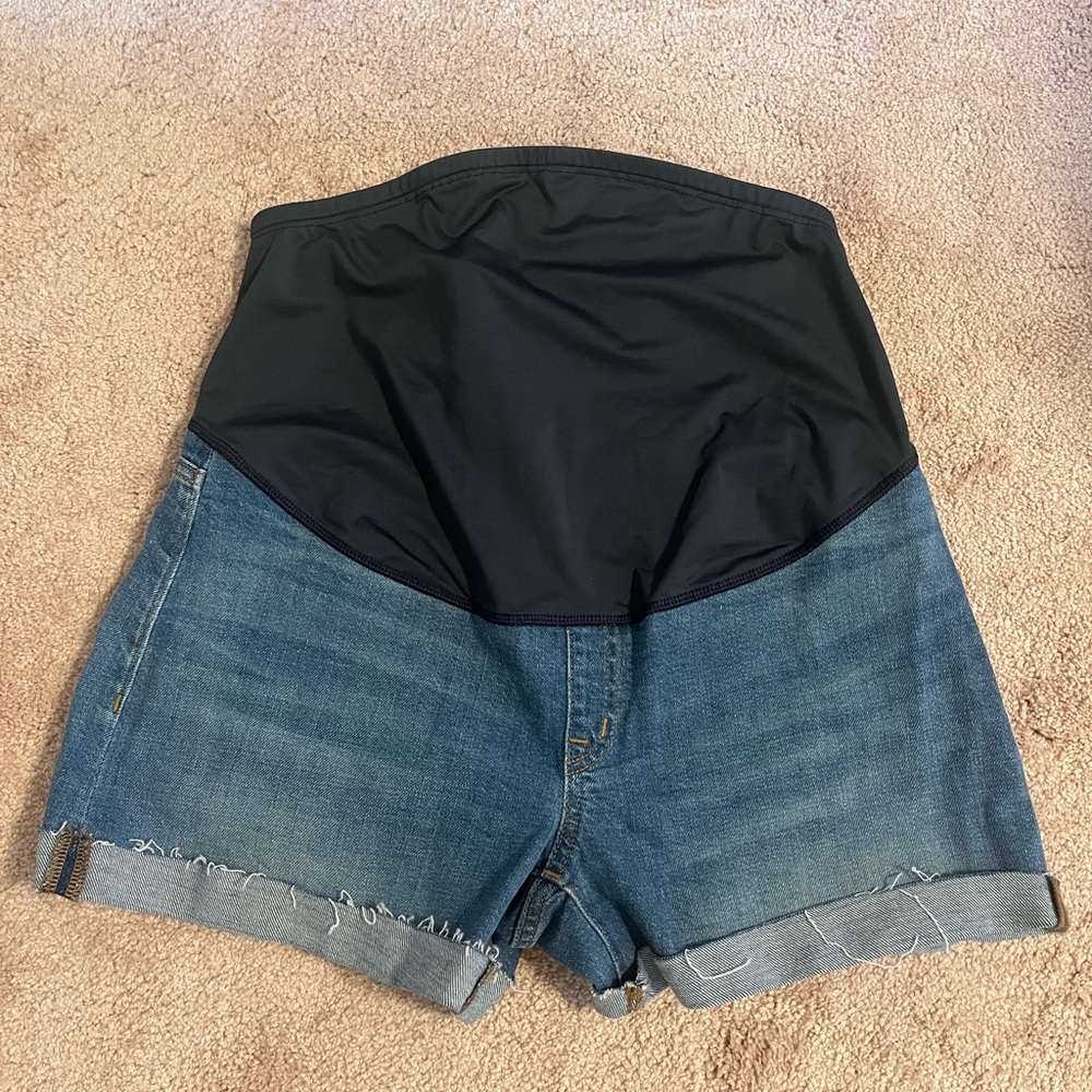 Madewell maternity Jean shorts